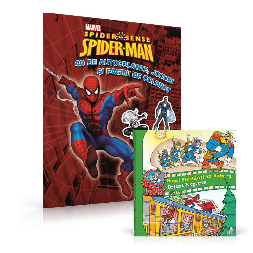 Pachet Pitici. Spider-Man. 40 de autocolante, jocuri și pagini de colorat